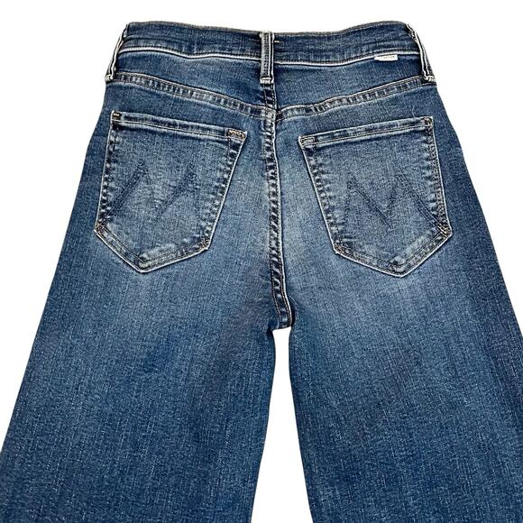 Lil Mother Lil Tomcat Roller Sneak Jeans 25 Petite Wide Sixth Sense Wash ALTERED - Picture 4 of 15